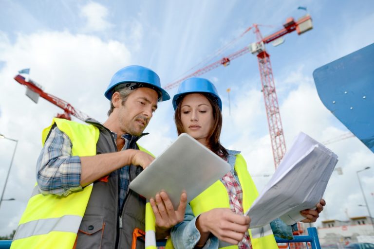 engineers wearing hard hats