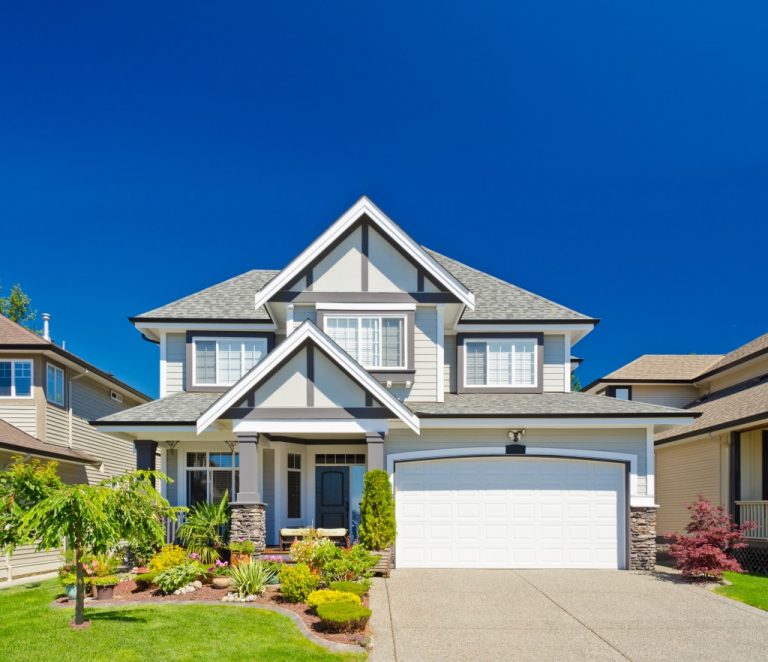 luxury house with two storey building