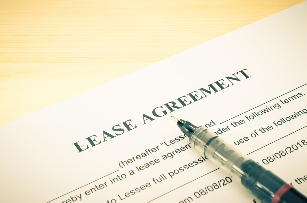 Lease agreement form