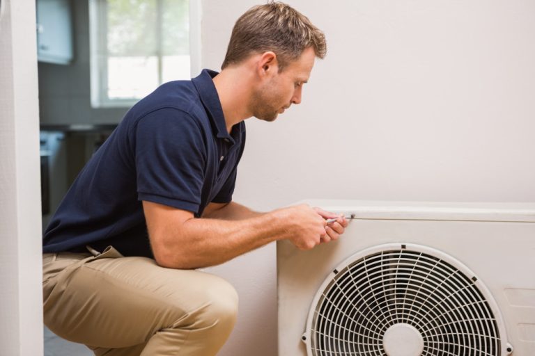 man opening exhaust fans