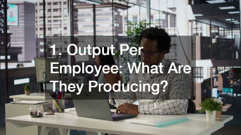 an employee busy with his work